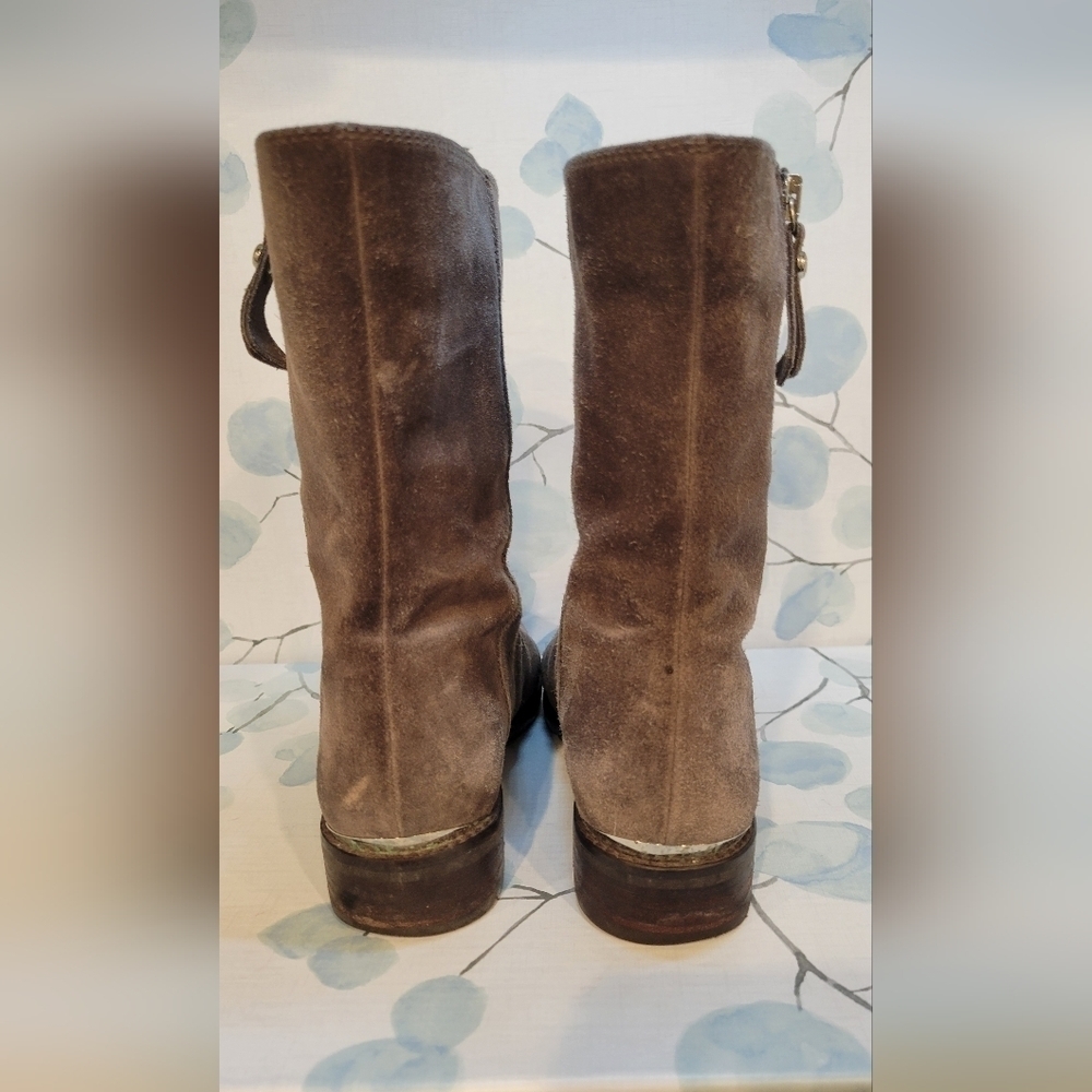 Stuart Weitzman Suede Ankle Zip Boot Made in Spain Women’s Size 5.5 - Picture 6 of 8